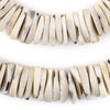 Rustic Grey Coconut Bone Heishi Beads (18mm)