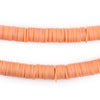 Peach Orange Vinyl Phono Record Beads (8mm)