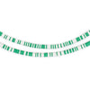 Green & White Vinyl Phono Record Beads (3mm)