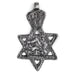 Silver Lion of Judah Star Pendant (62x38mm) - The Bead Chest