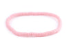 Pastel Pink African Vinyl Stretch Bracelet