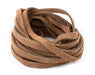 6.0mm Tan Flat Suede Leather Cord (15ft) - The Bead Chest
