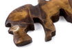 African Lion Batik Bone Pendant - The Bead Chest