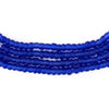 Translucent Cobalt Blue Matte Glass Seed Beads (4mm)
