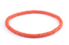 Orange African Vinyl Stretch Bracelet