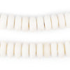 White Bone Mala Disk Beads (14mm)