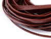 5.0mm Brown Flat Leather Cord (15ft)