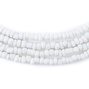 White Matte Glass Seed Beads (4mm)