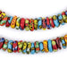 Cape Coast Fused Rondelle Recycled Glass Beads (11mm) - The Bead Chest
