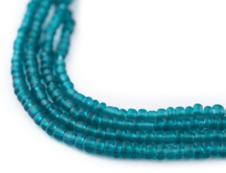 Teal Matte Glass Seed Beads (3mm) - The Bead Chest