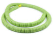 Lime Green Vinyl Phono Record Beads (14mm) - The Bead Chest