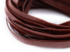 6.0mm Brown Flat Leather Cord (15ft) - The Bead Chest