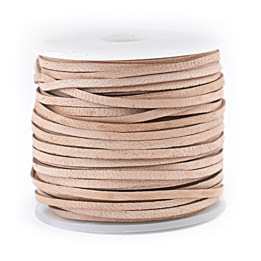 1.5mm Natural Flat Leather Cord (75ft) — The Bead Chest