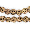 Circular Cross Brass Filigree Beads (12mm)