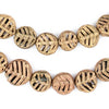 Circular Leaf Ghana Brass Filigree Beads (12mm)