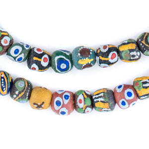 Mixed Krobo Powder Glass Beads (Round)
