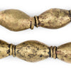 Jumbo Nigerian Brass Elongated Oval Beads (37x22mm)