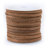 4.0mm Tan Flat Suede Leather Cord (75ft)