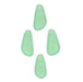 Light Green Sea Glass Teardrop Pendants (Set of 4) - The Bead Chest