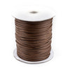 2mm Light Brown Waxed Polyester Cord (250ft)