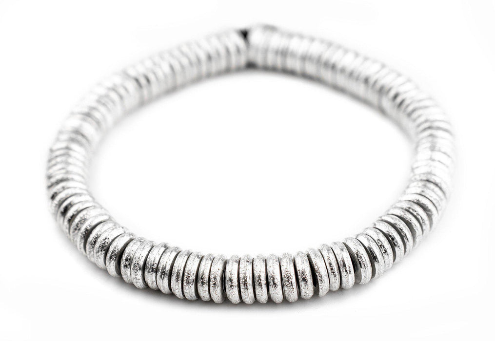 Silver Donut Beads (10mm) - The Bead Chest