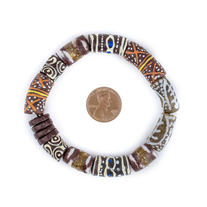 Brown African Bead Bracelet - The Bead Chest