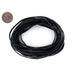 3.0mm Black Flat Leather Cord (15ft) - The Bead Chest