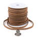 4.0mm Tan Flat Suede Leather Cord (75ft) - The Bead Chest