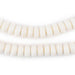 White Bone Mala Disk Beads (10mm) - The Bead Chest