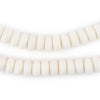 White Bone Mala Disk Beads (10mm)