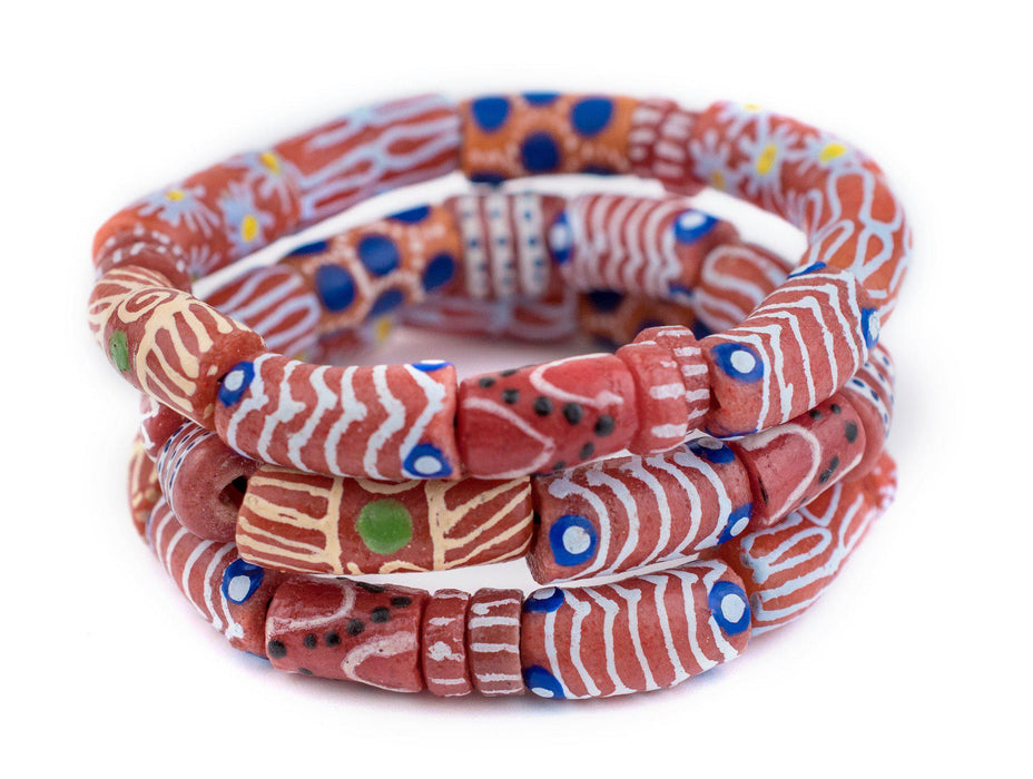 Red African Bead Bracelet - The Bead Chest