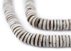 Rustic Grey Bone Button Beads (8mm) - The Bead Chest