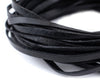 3.0mm Black Flat Leather Cord (15ft)