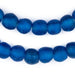 Dark Azul Recycled Glass Beads (14mm) - The Bead Chest