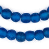 Dark Azul Recycled Glass Beads (14mm)