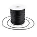 2mm Black Waxed Polyester Cord (250ft) - The Bead Chest