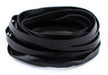 6.0mm Black Flat Leather Cord (15ft) - The Bead Chest
