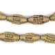 Braided Brass Filigree Oval Beads (24x15mm) - The Bead Chest