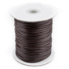 2mm Dark Brown Waxed Polyester Cord (250ft)