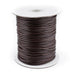 2mm Dark Brown Waxed Polyester Cord (250ft) - The Bead Chest