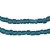 Mottled Vintage Blue Java Glass Beads (4-6mm)