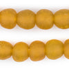 Light Orange Recycled Glass Beads (18mm)
