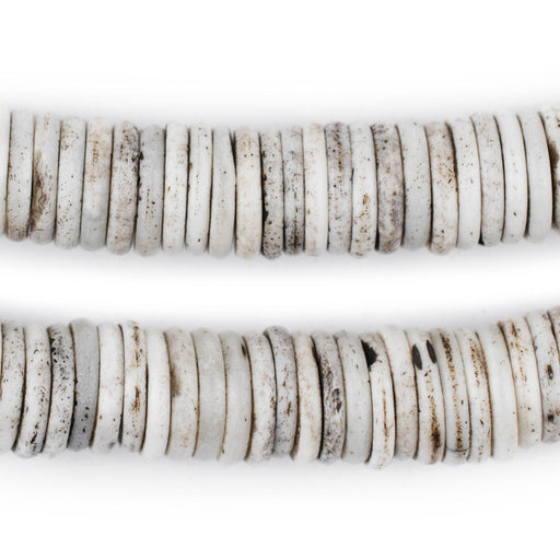 Rustic Grey Bone Button Beads (14mm) - The Bead Chest
