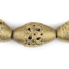 Jumbo Bicone Ghana Brass Filigree Beads (34x21mm)