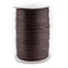 1mm Dark Brown Waxed Polyester Cord (500ft) - The Bead Chest