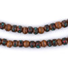 Honey Brown Inlaid Yak Bone Mala Beads (6mm)