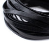 4.0mm Black Flat Leather Cord (15ft)