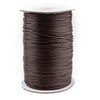 1mm Dark Brown Waxed Polyester Cord (500ft)