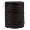 2.5mm Dark Brown Round Braided Bolo Leather Cord (3ft)