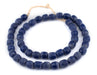 Vintage Blue Sandcast Beads - The Bead Chest